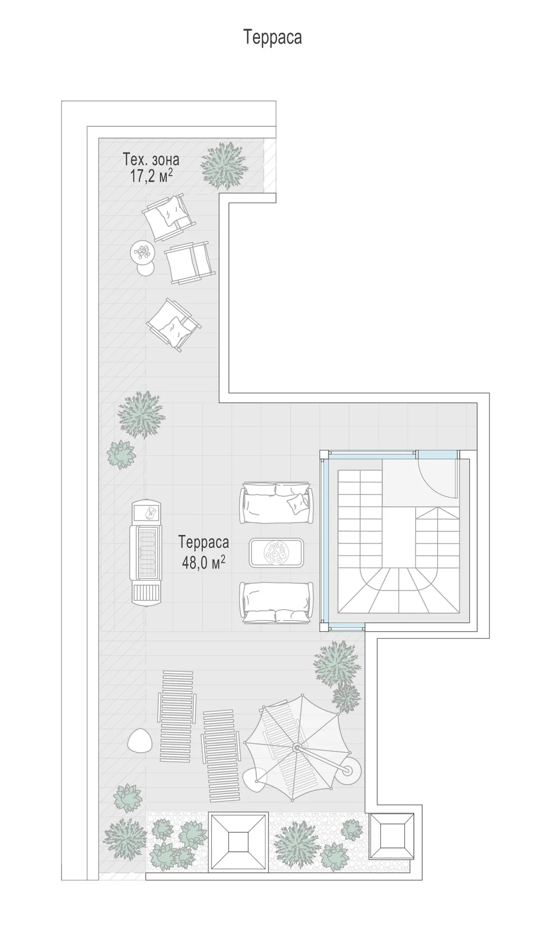 Планировка: Пятикомнатная квартира 309 м² в «Life Time»