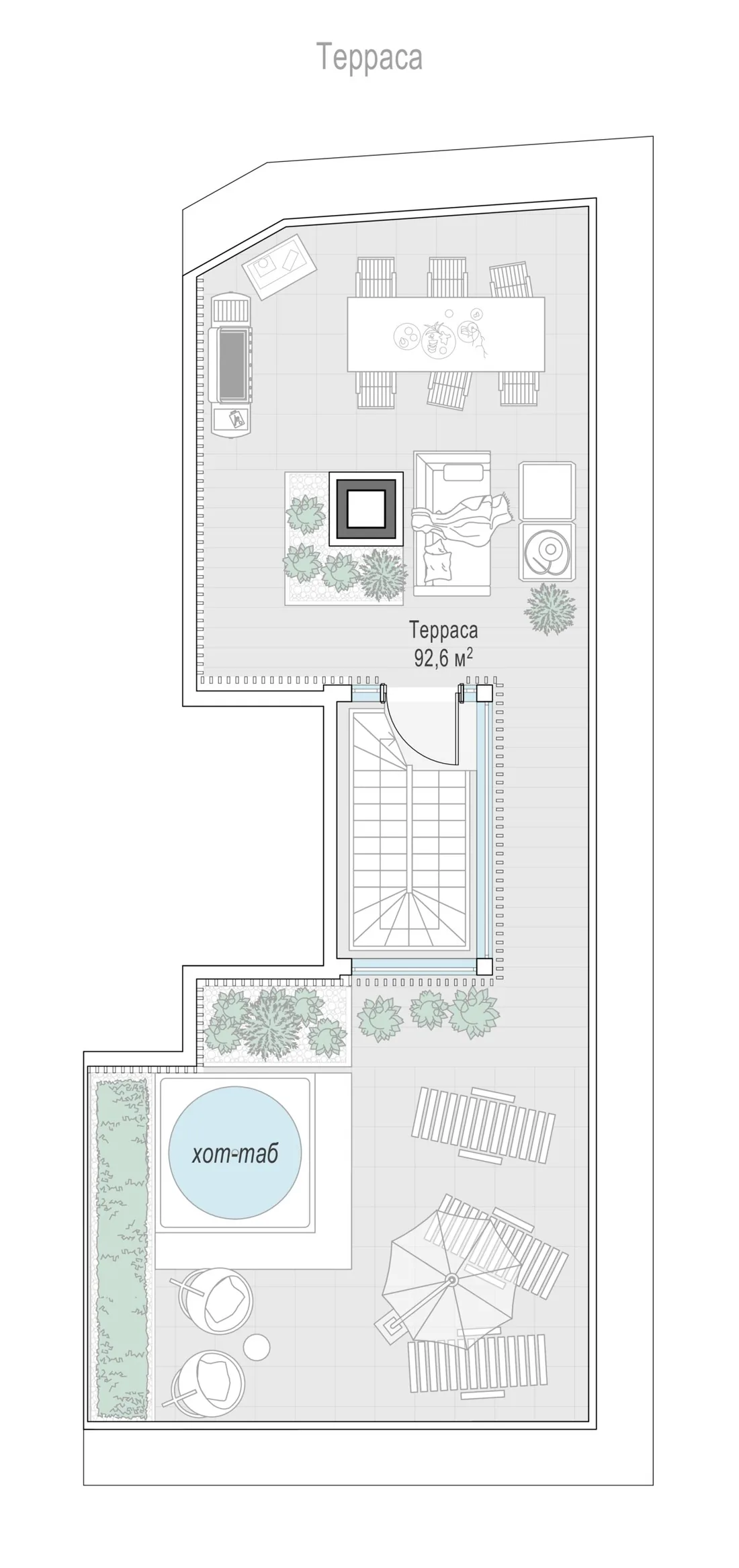 Планировка: Квартира 132 м² в «Тишинский бульвар»